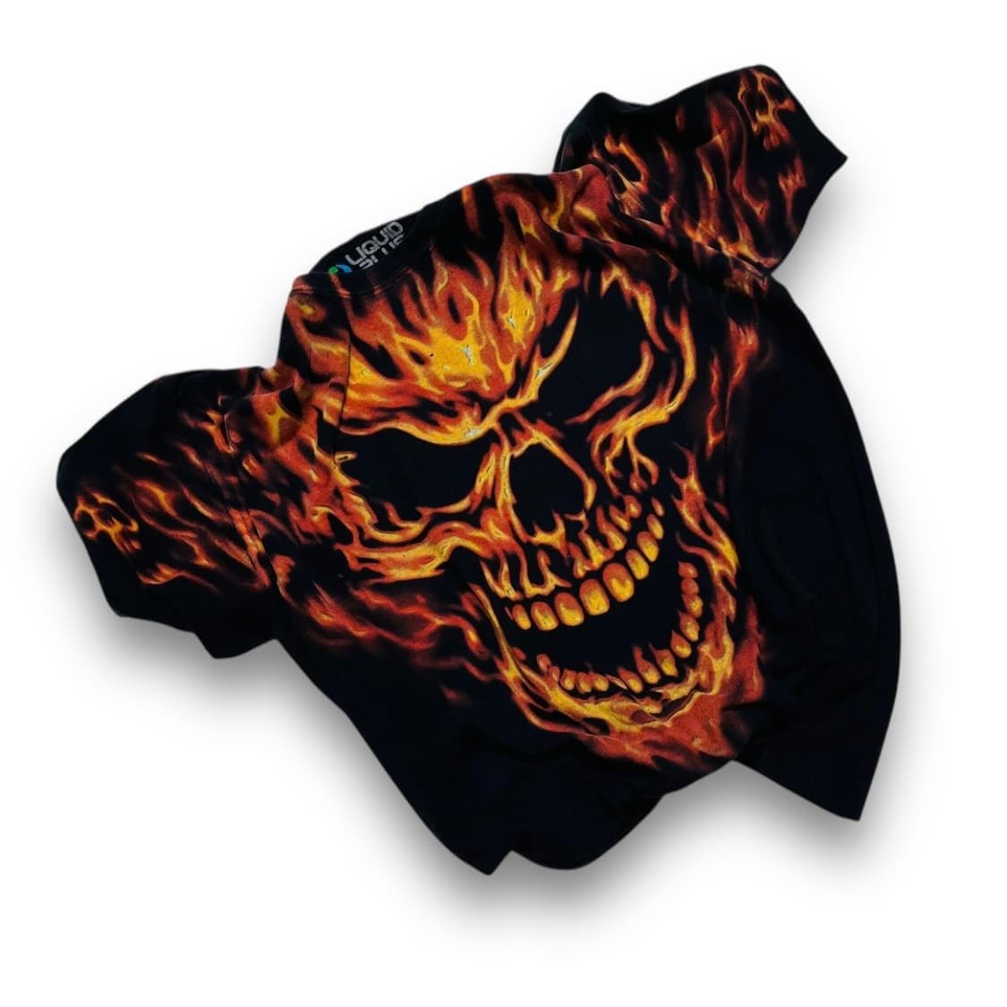 리퀴드 블루 2008s 플레임 스컬 아트 반팔 티셔츠 상품이미지1
