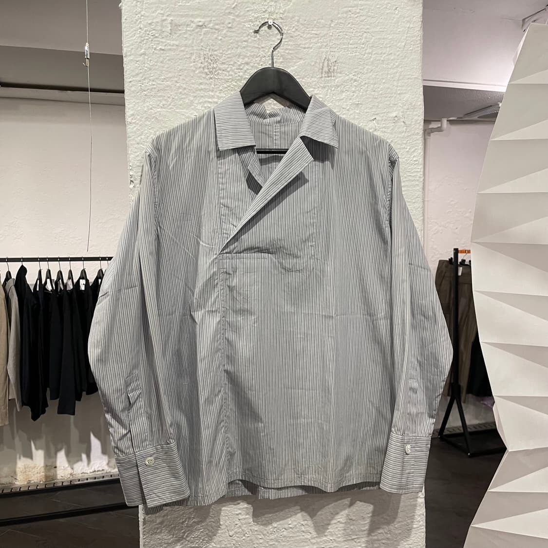 요지야마모토 비대칭 풀오버 셔츠 상품이미지1