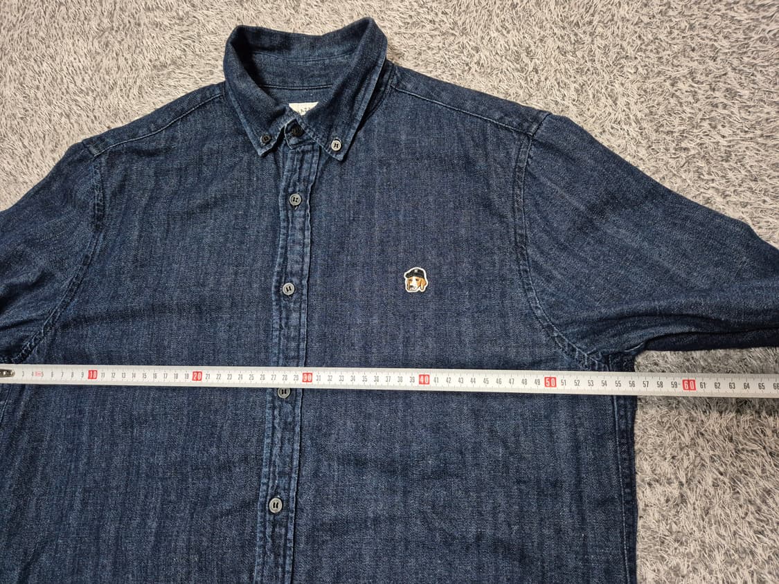 헤지스 남성 피즈자수 데님셔츠 105 상품이미지10