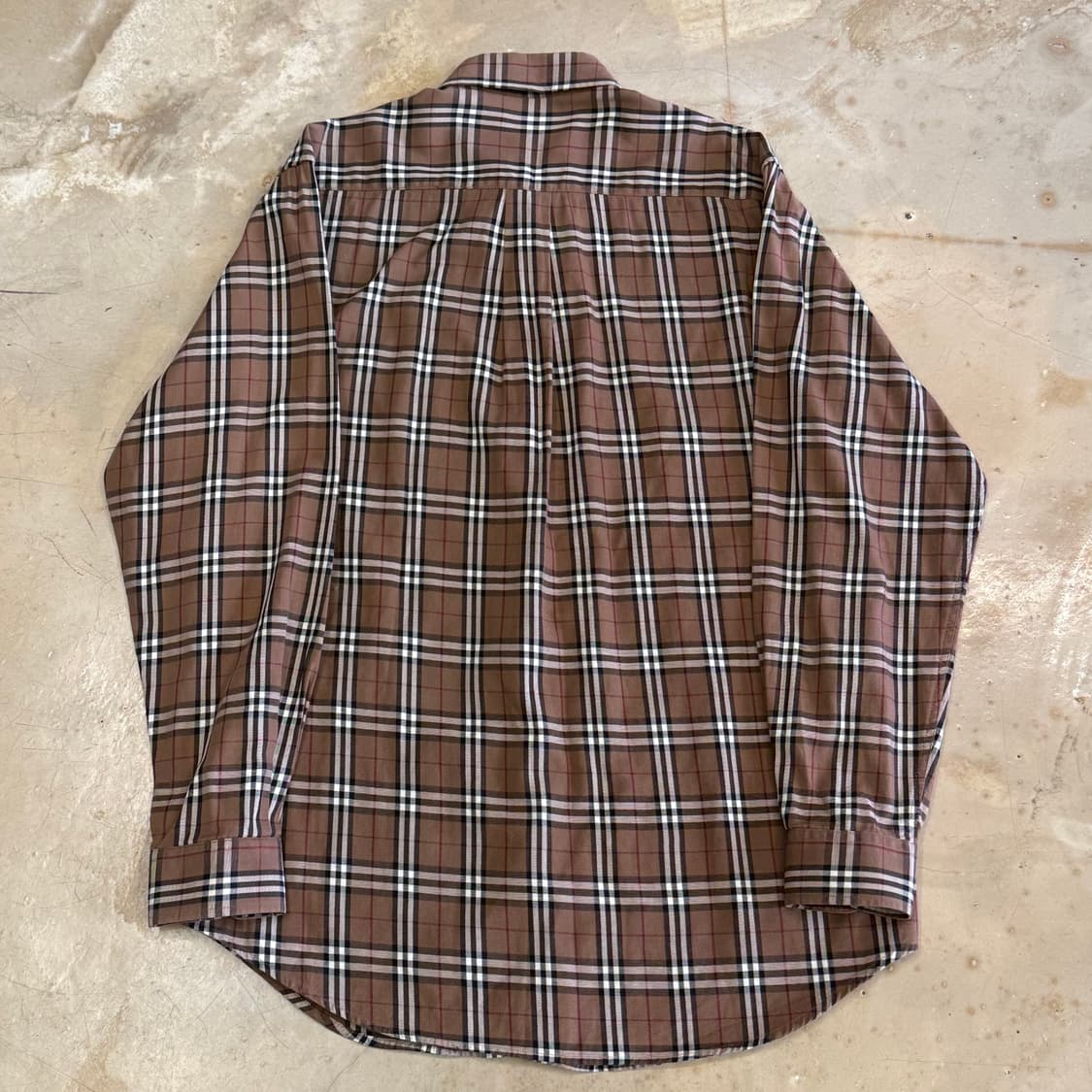 M 버버리 브라운 노바체크 셔츠 상품이미지3