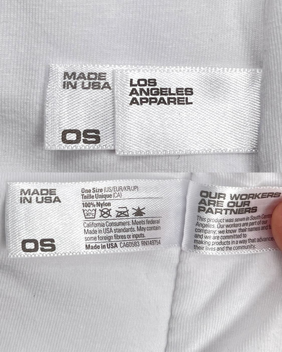 로스앤젤레스 어패럴 이지 시즌9 샘플 푸퍼 마스크 화이트 상품이미지10