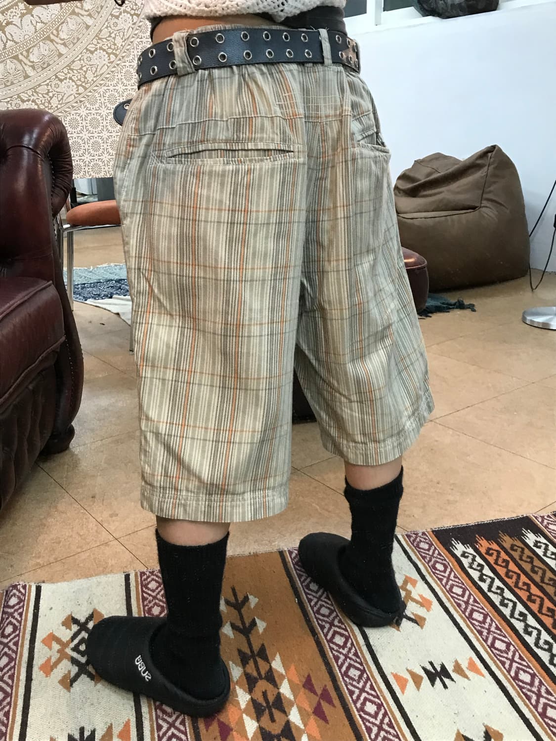 아디다스 체크 반바지  상품이미지2