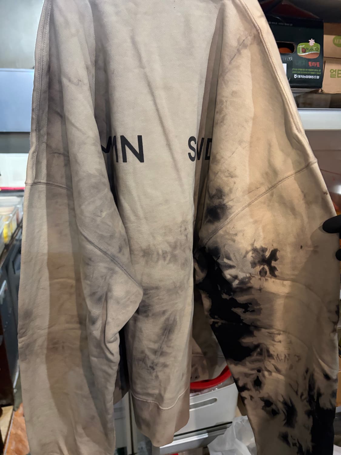 CMMN SWDN 커먼스웨덴 맨투맨니트  L 그레이 상품이미지4