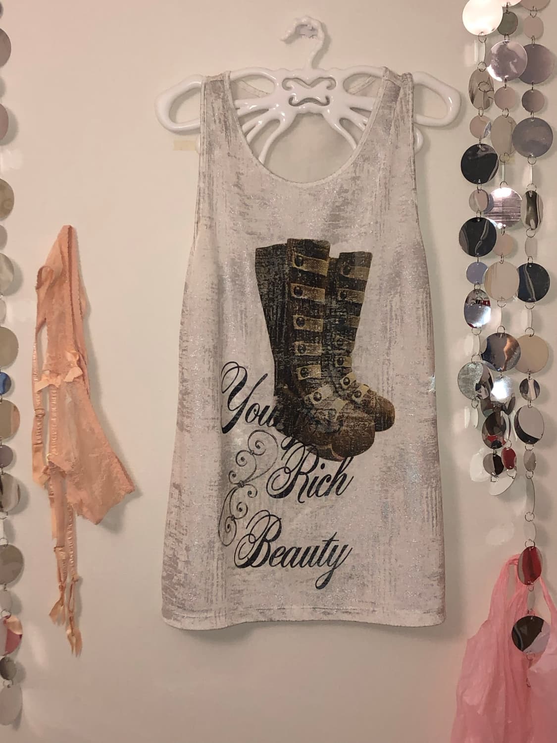 metal boots indie sleeveless top 상품이미지3