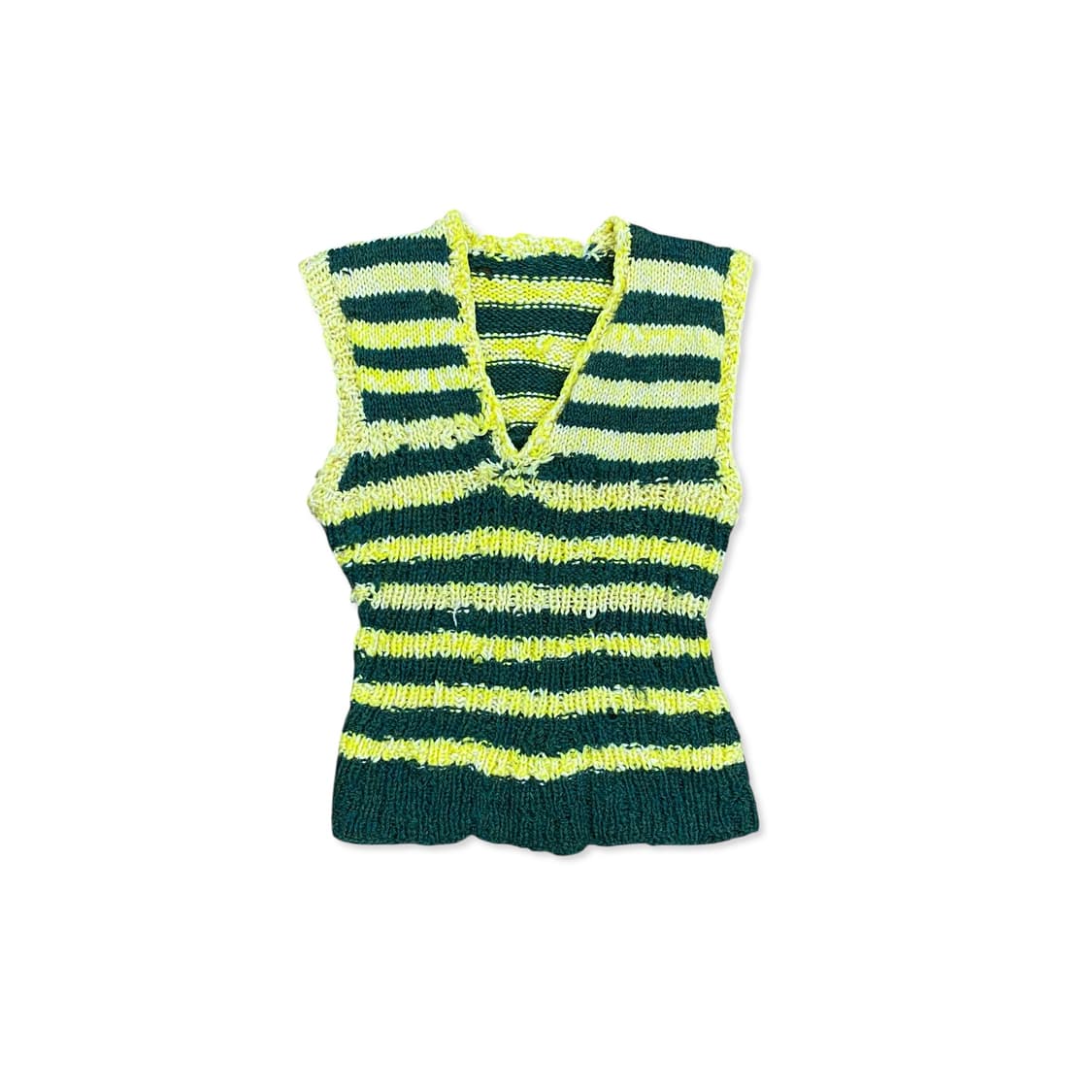 Multi yellow knit vest 상품이미지3