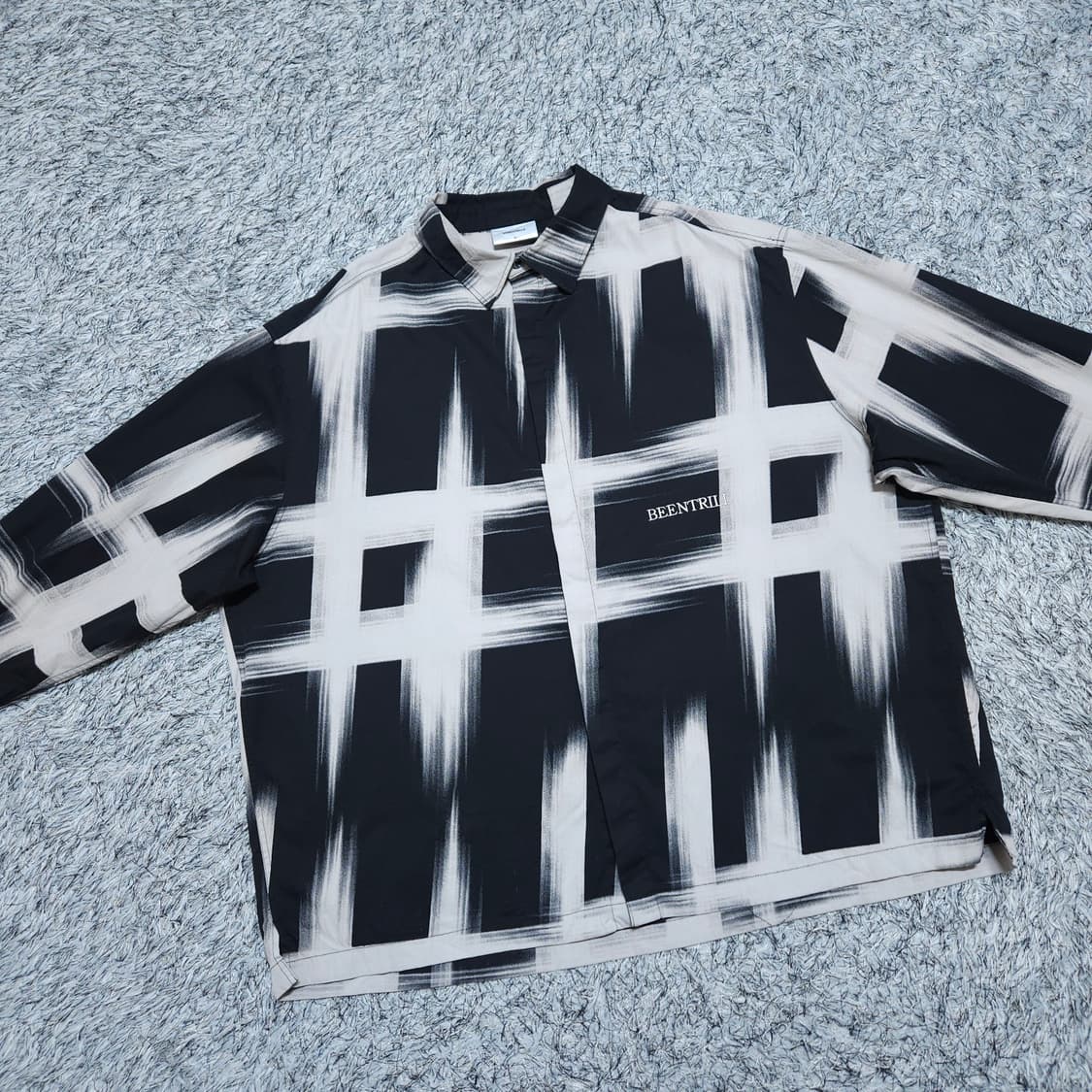 빈트릴Beentrill) XL 남자 오버핏 셔츠남방 / 왕눈이샵 상품이미지2