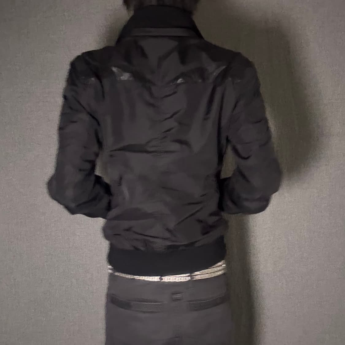 나일론 바람막이 자켓 블랙 상품이미지4