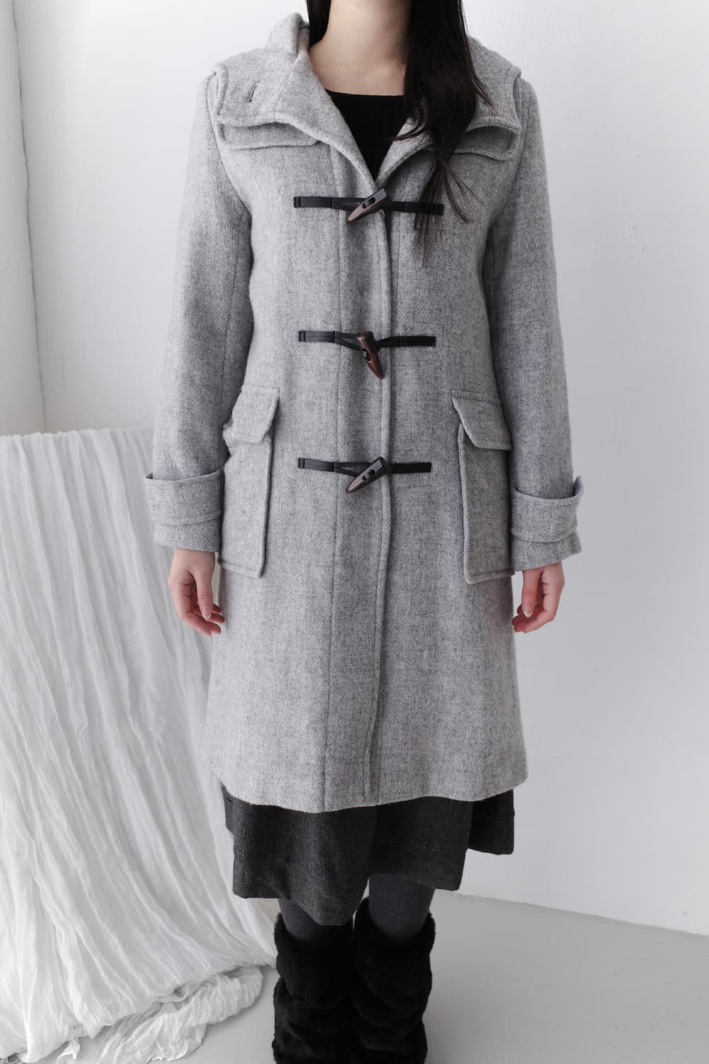 duffle long hood coat  상품이미지5