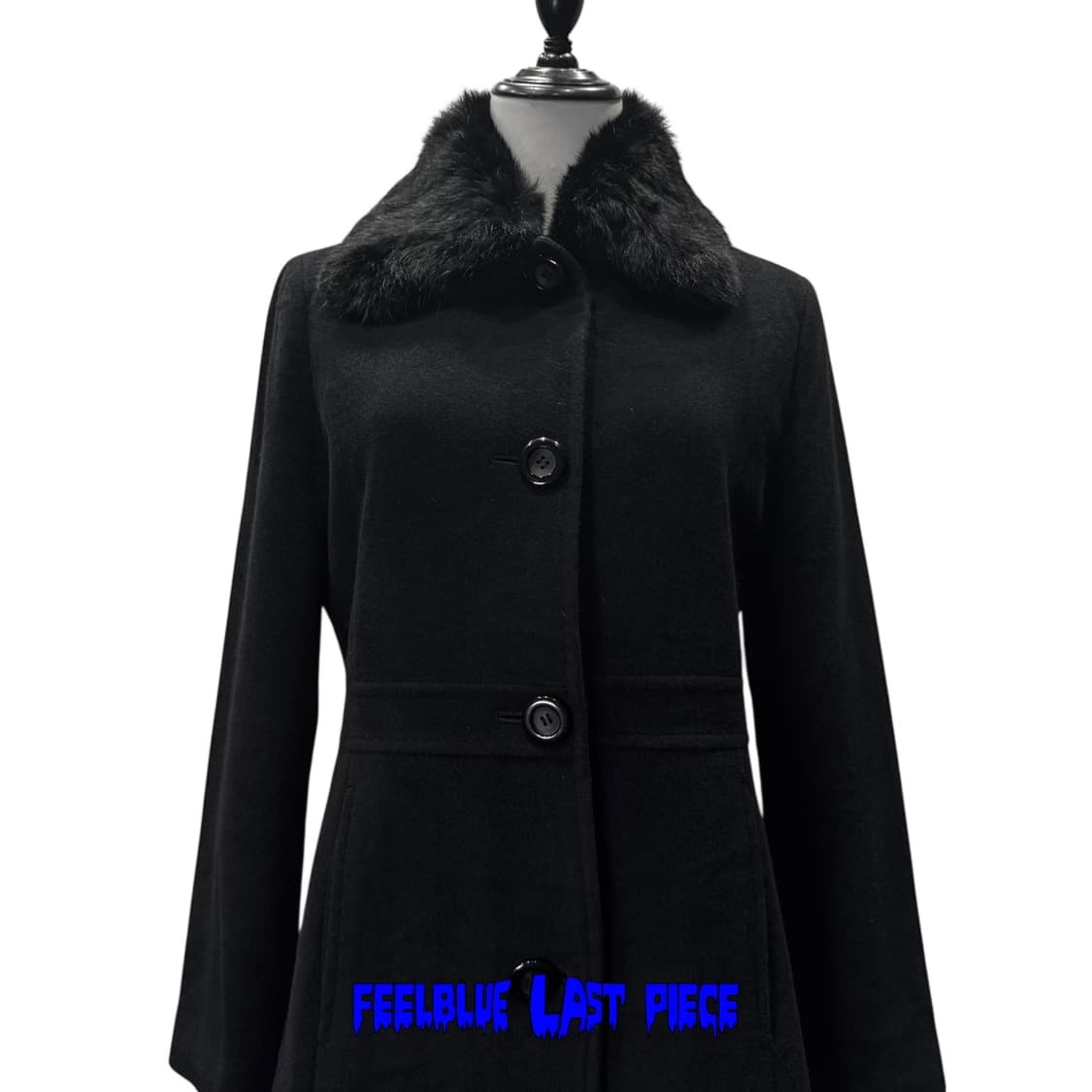 gothic wool blend long coat 상품이미지8