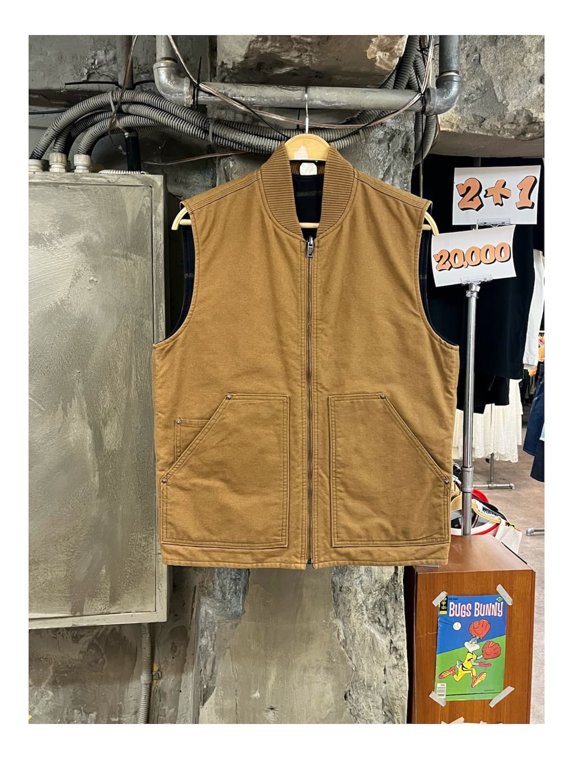 갭 베스트 집업 브라운 M #csz3904 상품이미지1