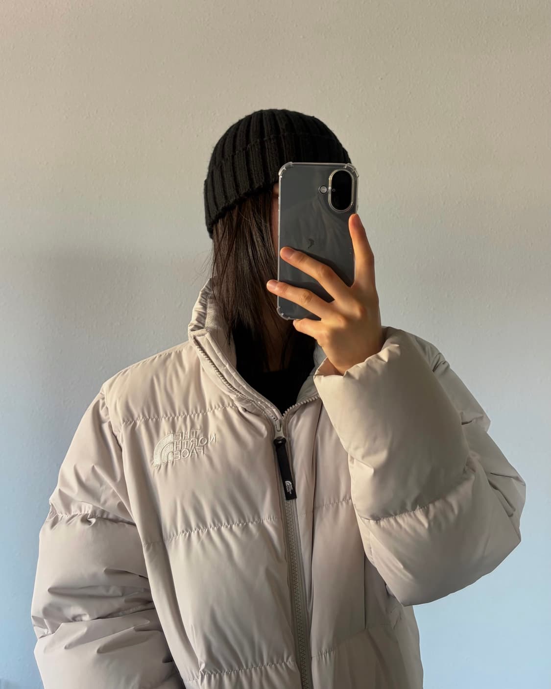 [XS]노스페이스 로프티 구스다운 패딩 자켓 화이트 샌드 상품이미지2