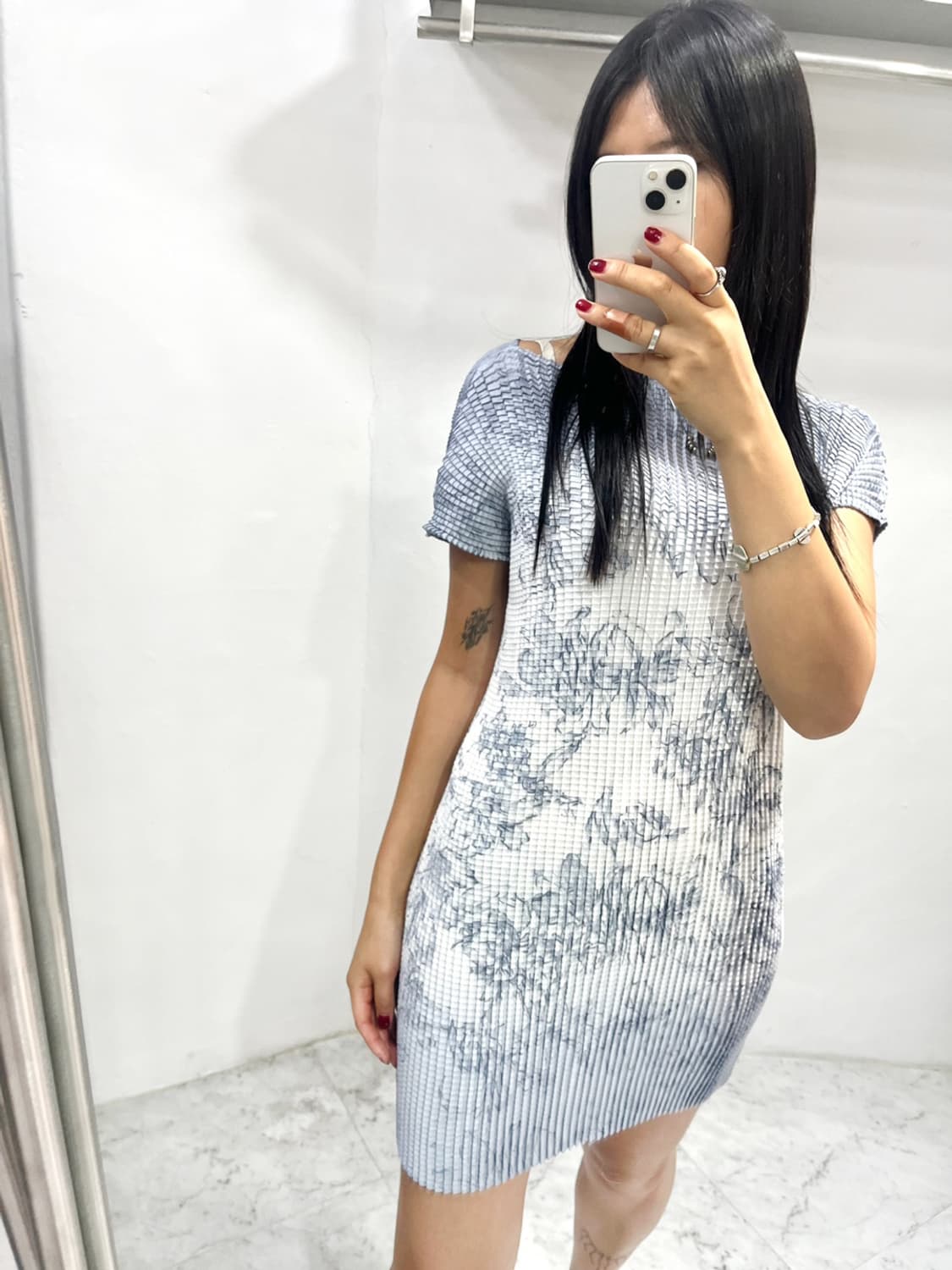 Flower pleated sleeveless 상품이미지4