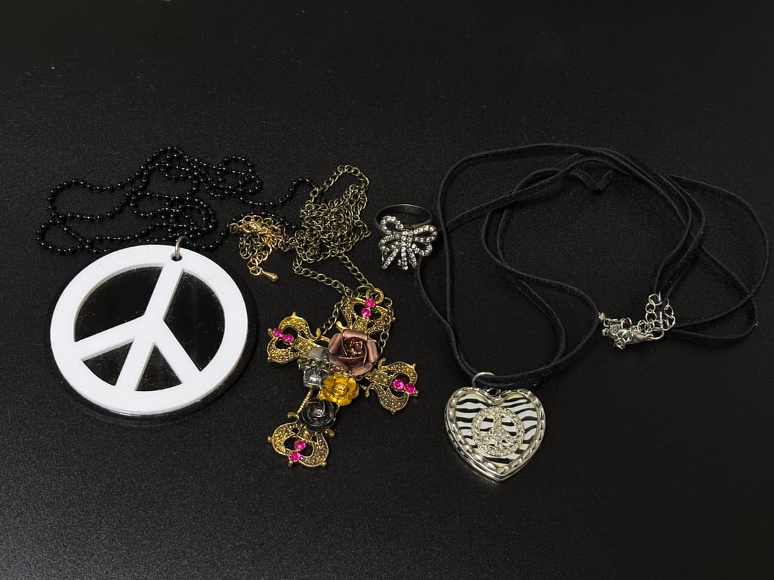 갸루 악세사리 목걸이 반지 상품이미지1