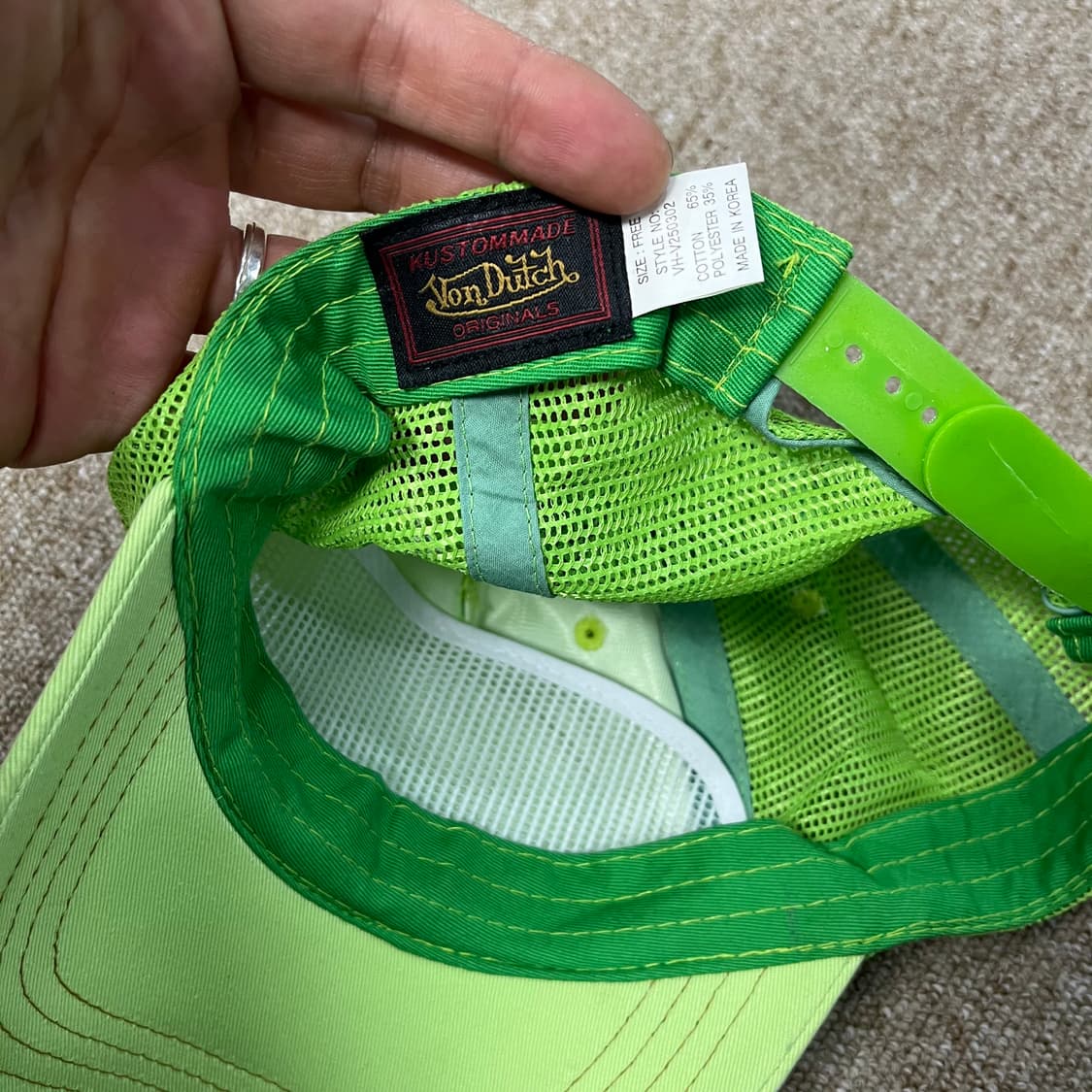 본더치 y2k 매쉬 캡 상품이미지5