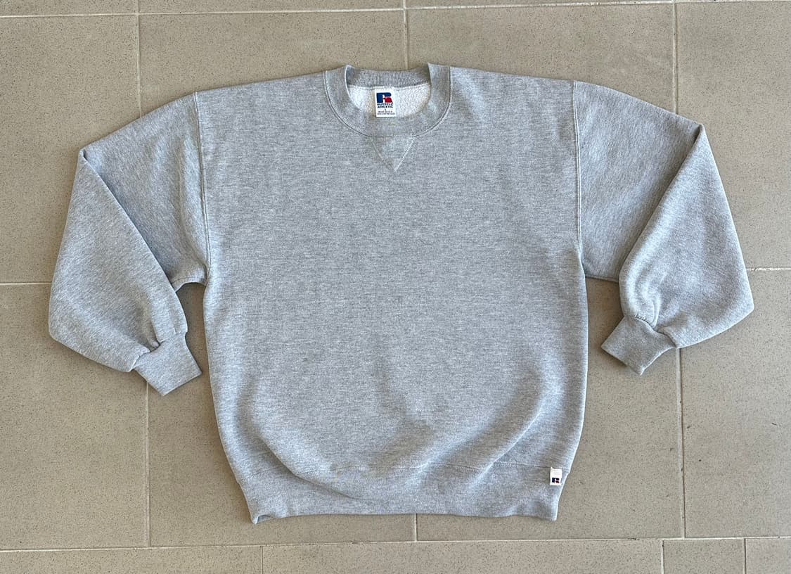 90s 빈티지 러셀 스웻셔츠 그레이 L USA 상품이미지1