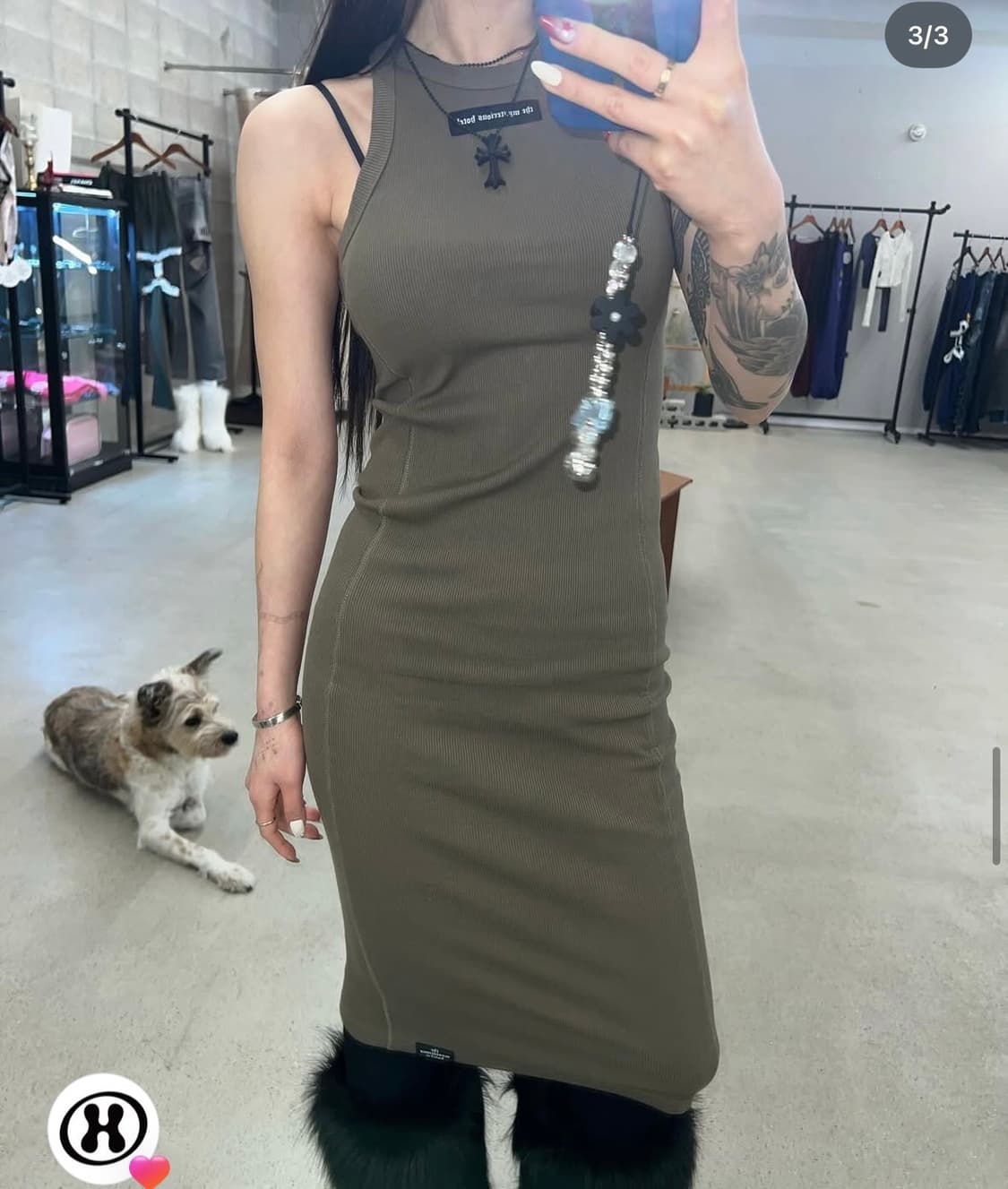 더미스테리어스호텔 홀터넥 원피스 상품이미지3