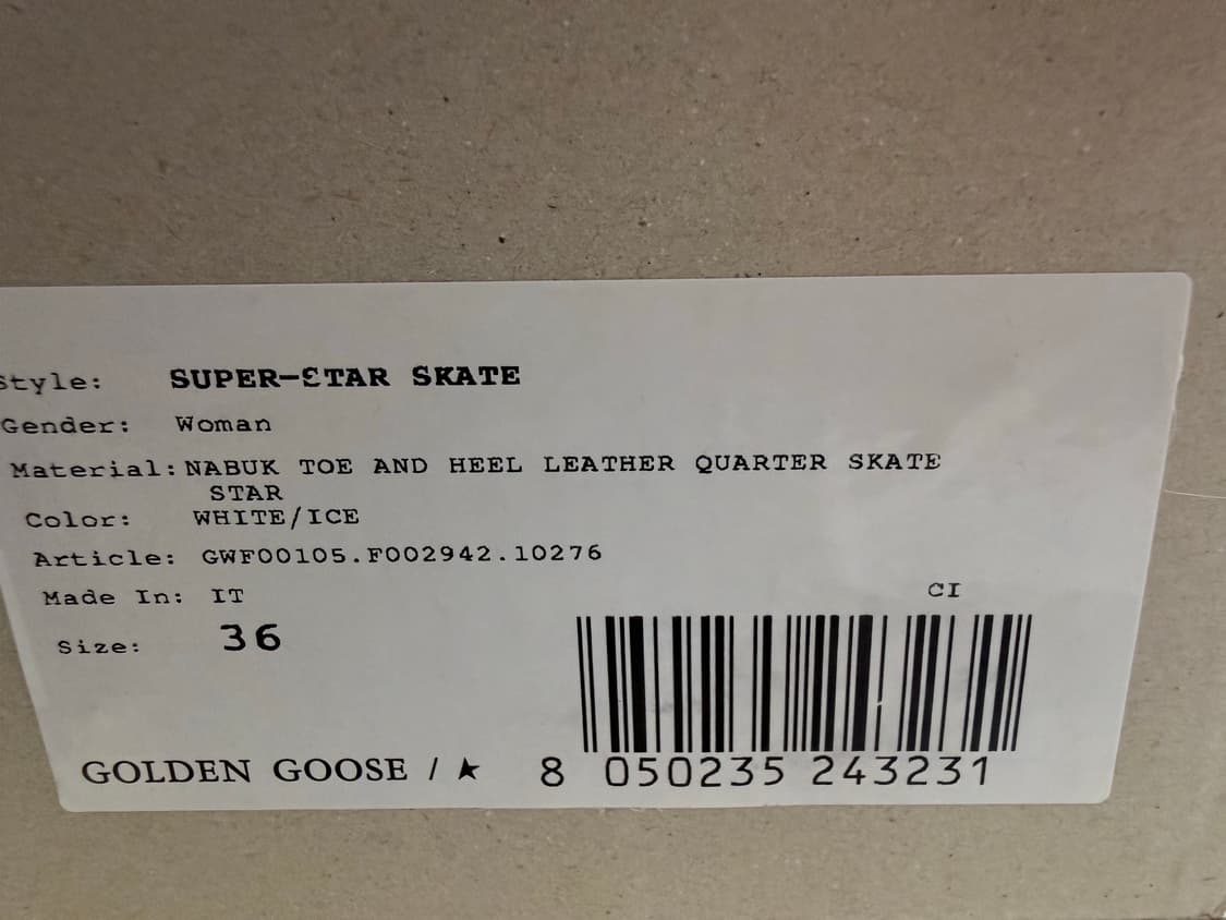 골든구스 슈퍼스타 스케이트 화이트 36 상품이미지7