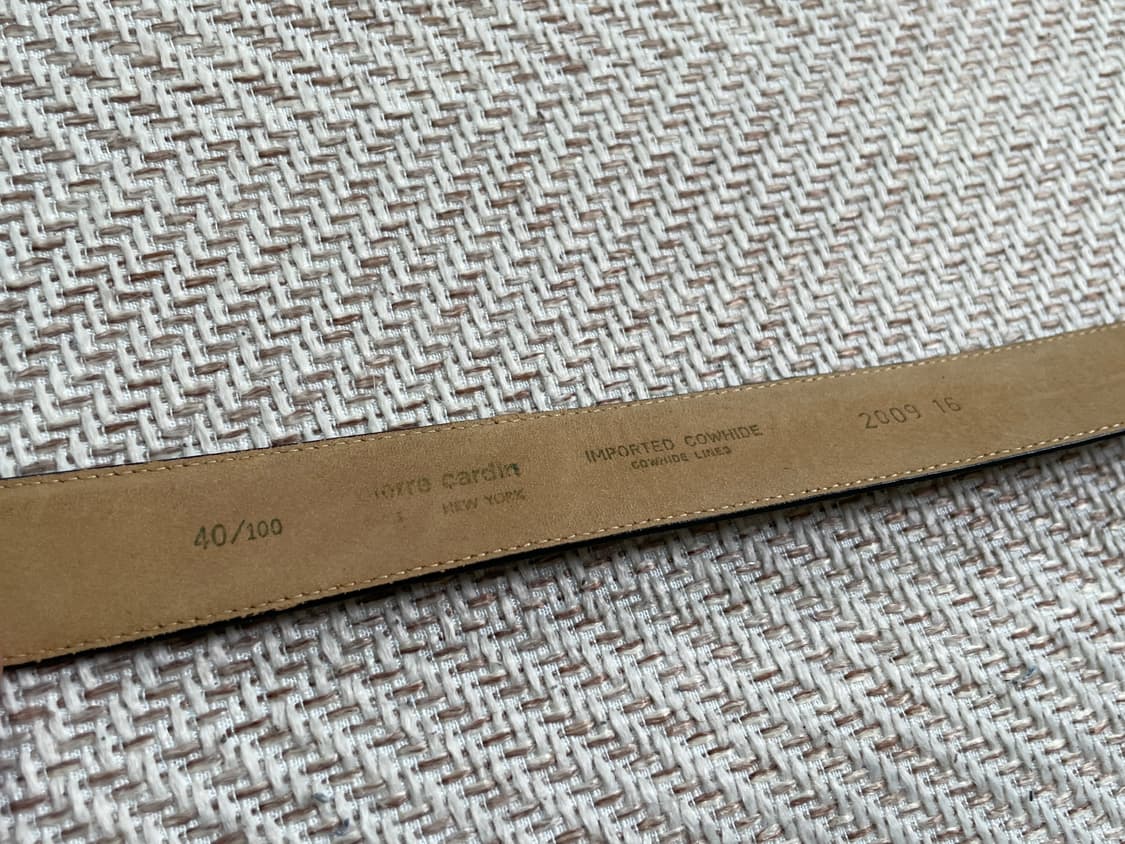 피에르가르뎅 골드버클 레더 벨트  상품이미지4