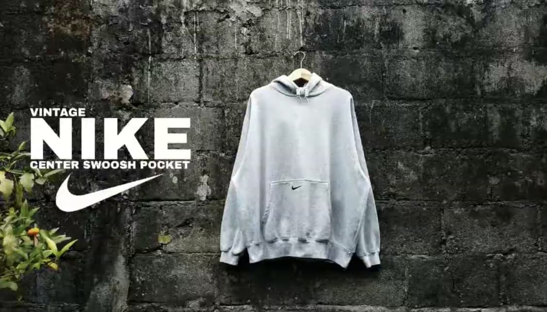 00s nike 빈티지 나이키센터 스우시 후드티 xl 상품이미지1