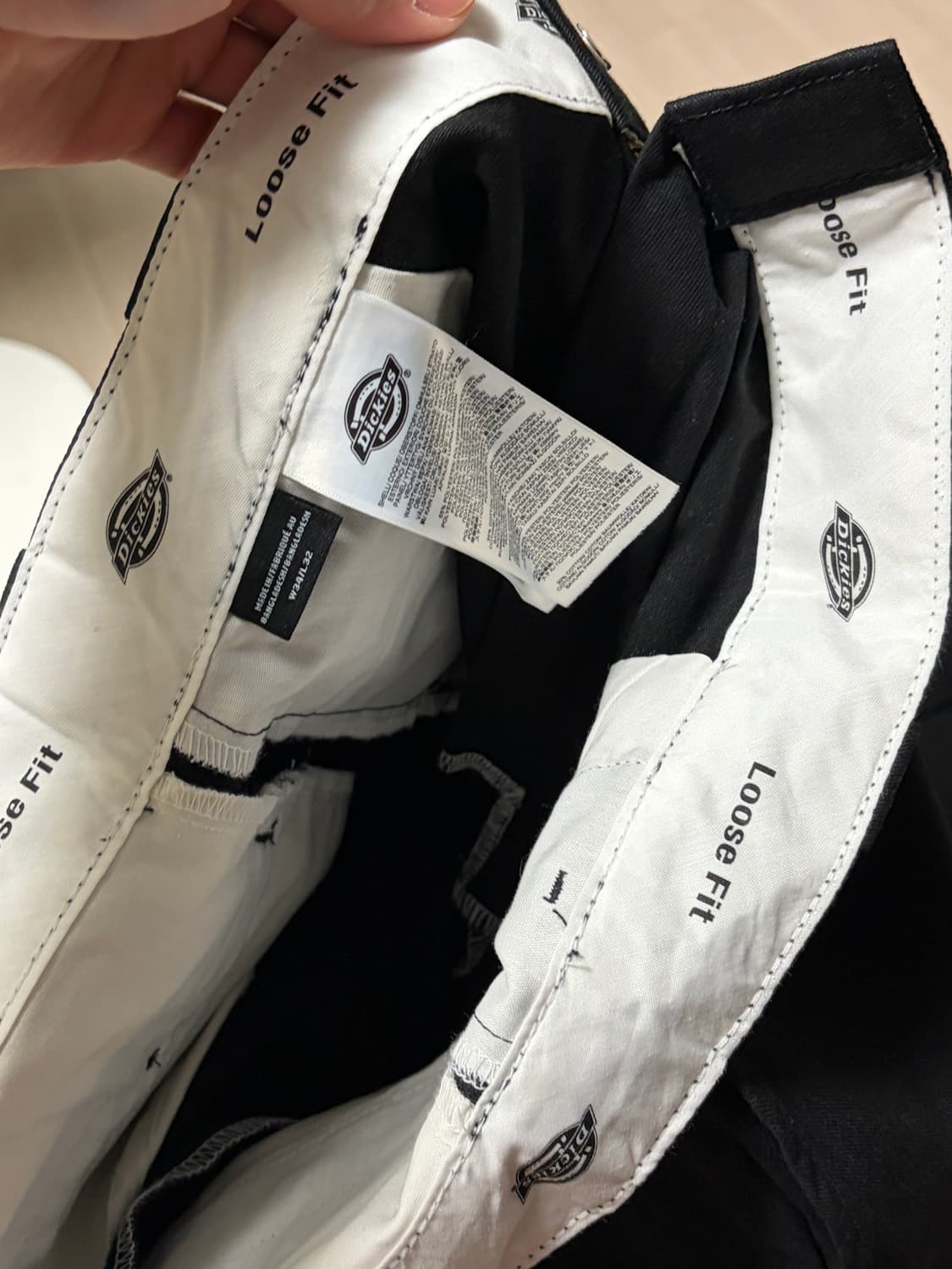 더블니 85283 루즈핏 워크팬츠 Black 34사이즈 상품이미지4