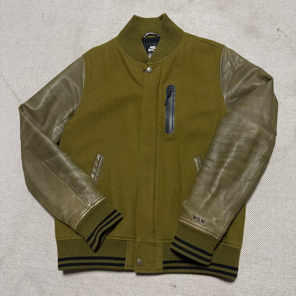 나이키 NSW 레더 봄버 자켓 상품이미지1
