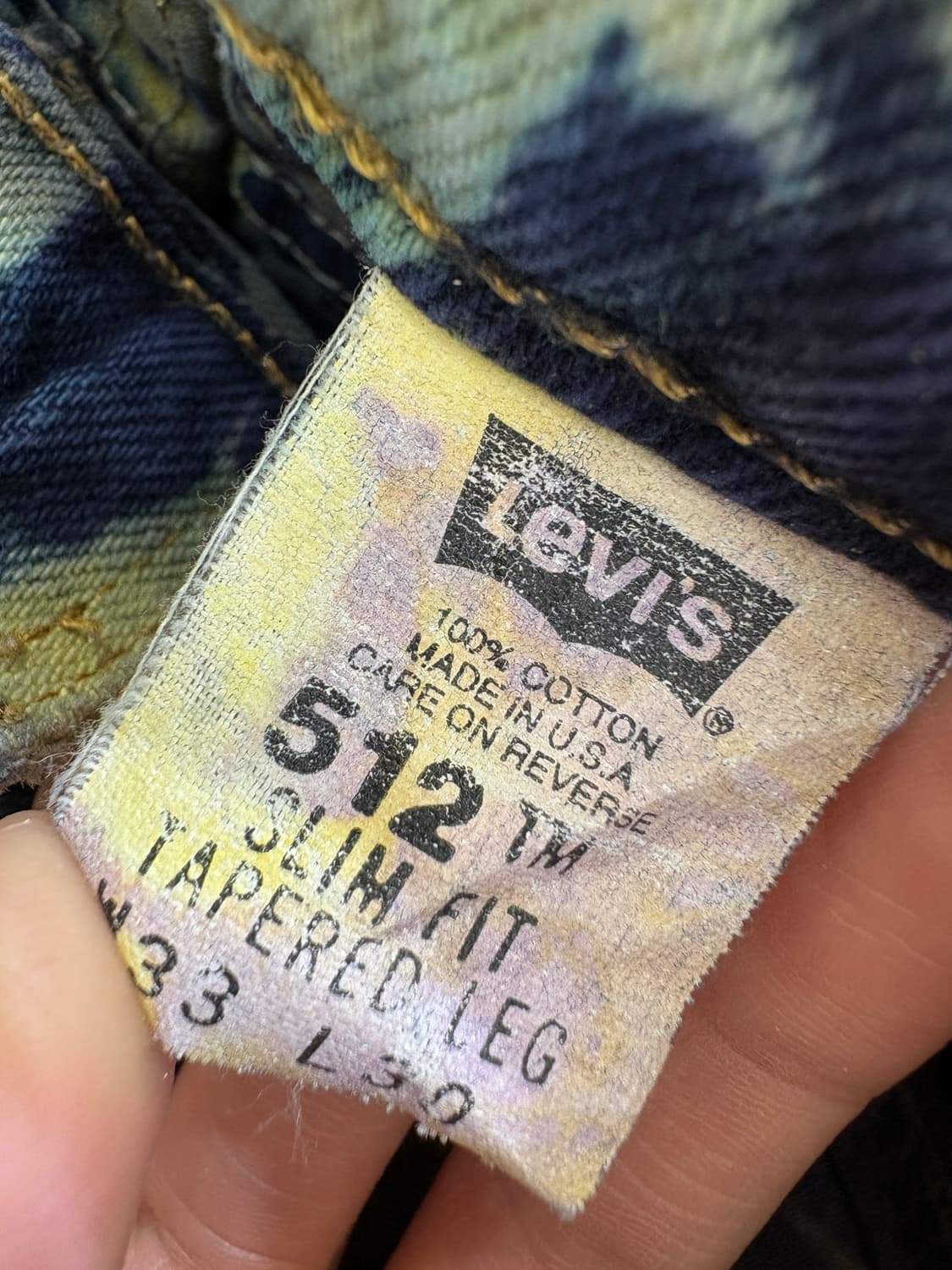 LEVIS 512 (Made in USA) 데님팬츠 상품이미지7