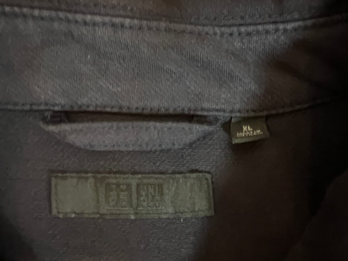 유니클로 워크 셔츠 자켓(네이비) XL 상품이미지3