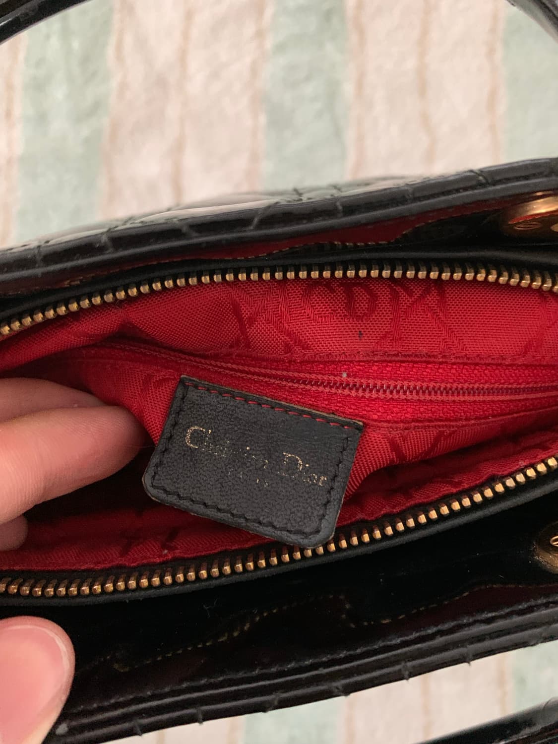 디올 레이디디올백 라지 정품  상품이미지10