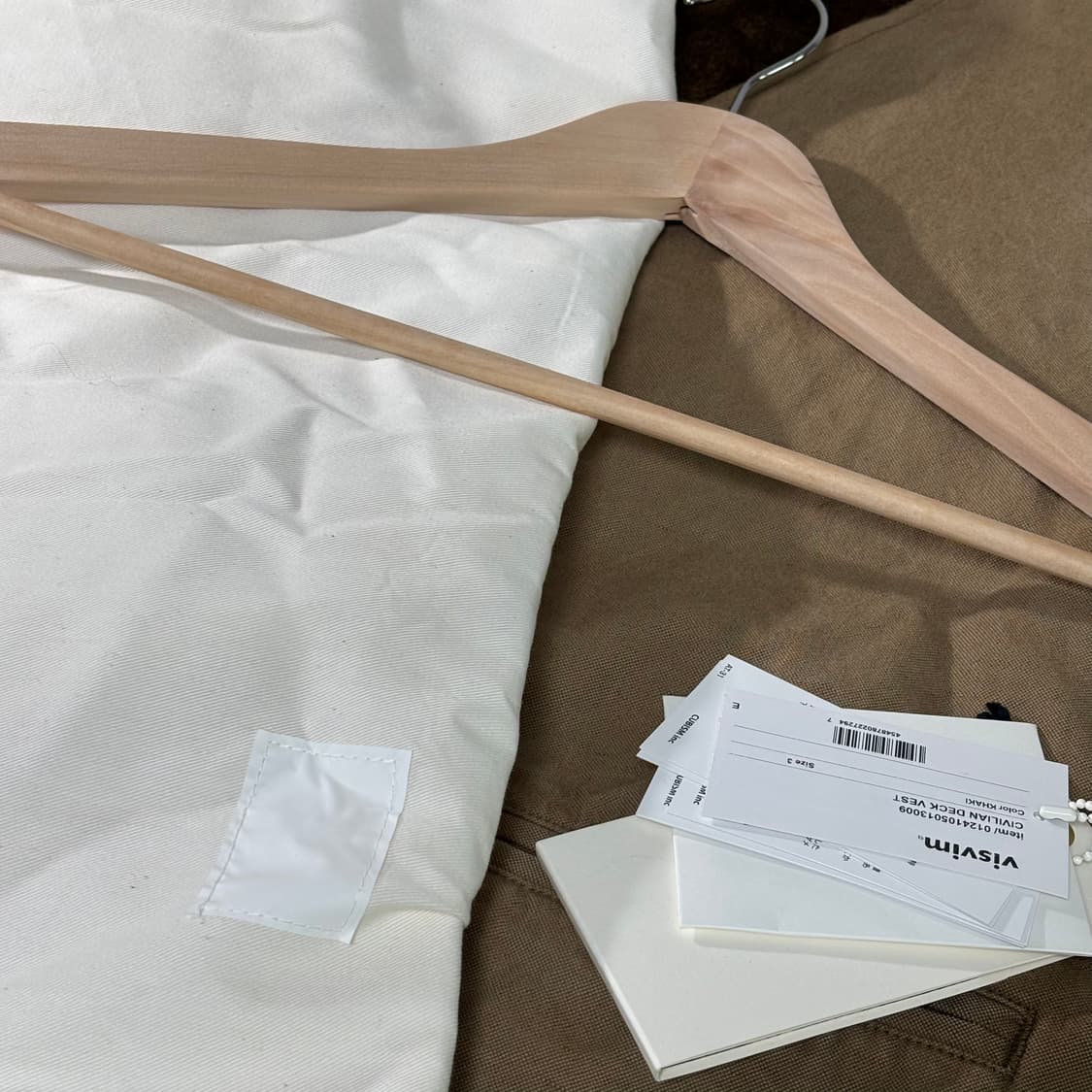3) visvim 비즈빔 24ss 덕 베스트 카키 상품이미지6