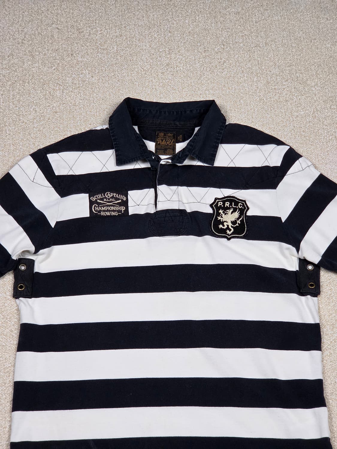 [폴로 랄프로렌] PRLC 방패 패치 반팔 럭비 셔츠 | S00053 상품이미지2