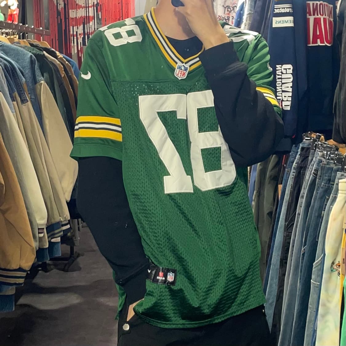 [IM] NFL X NIKE 그린 No.87 NELSON 반팔져지 상품이미지3