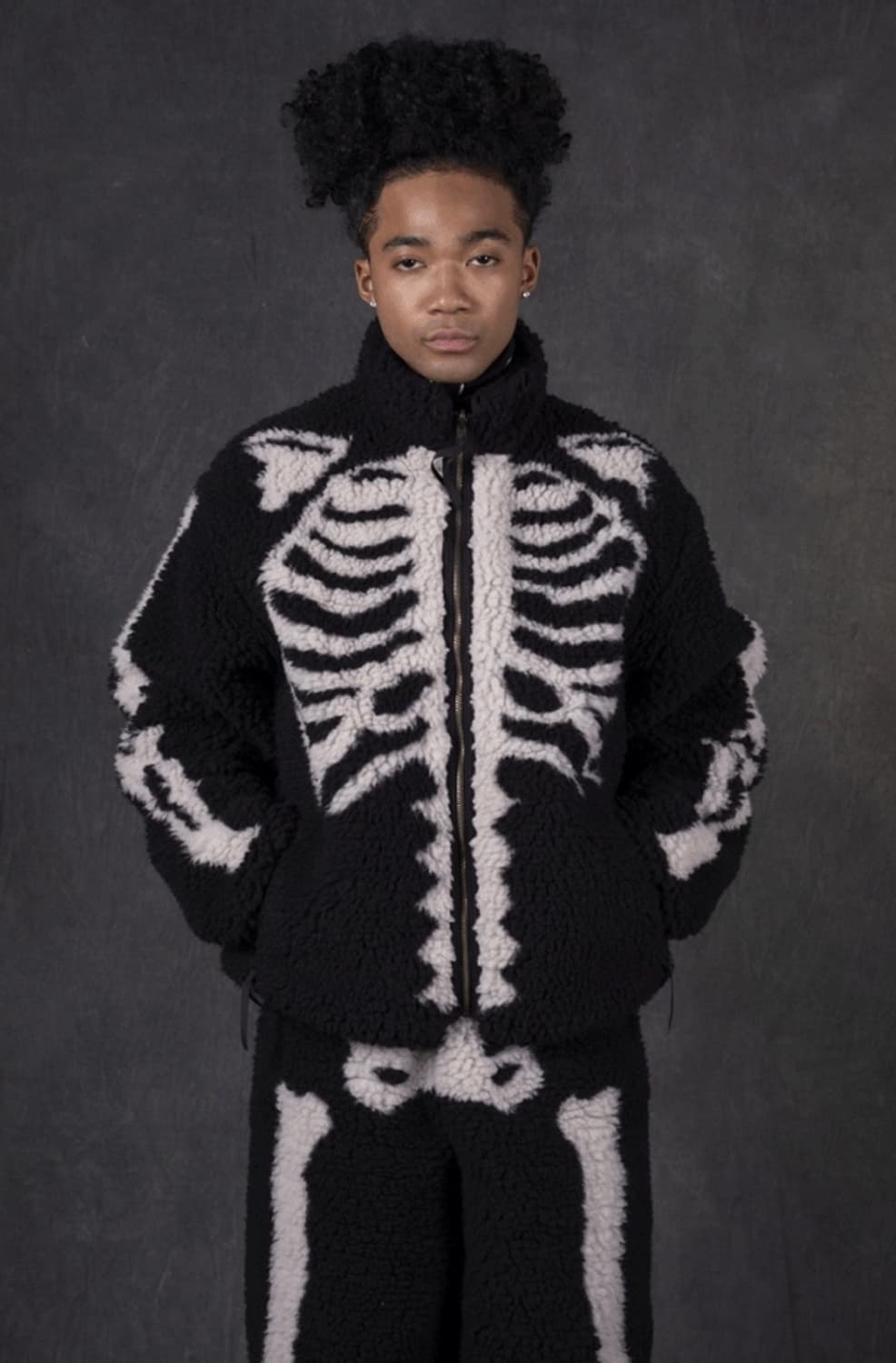 (5) 캐피탈(Kapital) 본 보아 후리스/플리스 리버시블 블랙 상품이미지2