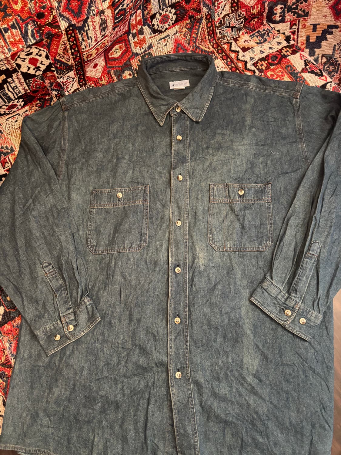 Converse 90s Classic indigo denim shirt 상품이미지2