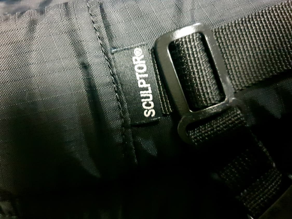(단종매물) 스컬프터 멀티 더블포켓 나일론 스트릿 백팩 블랙 상품이미지5