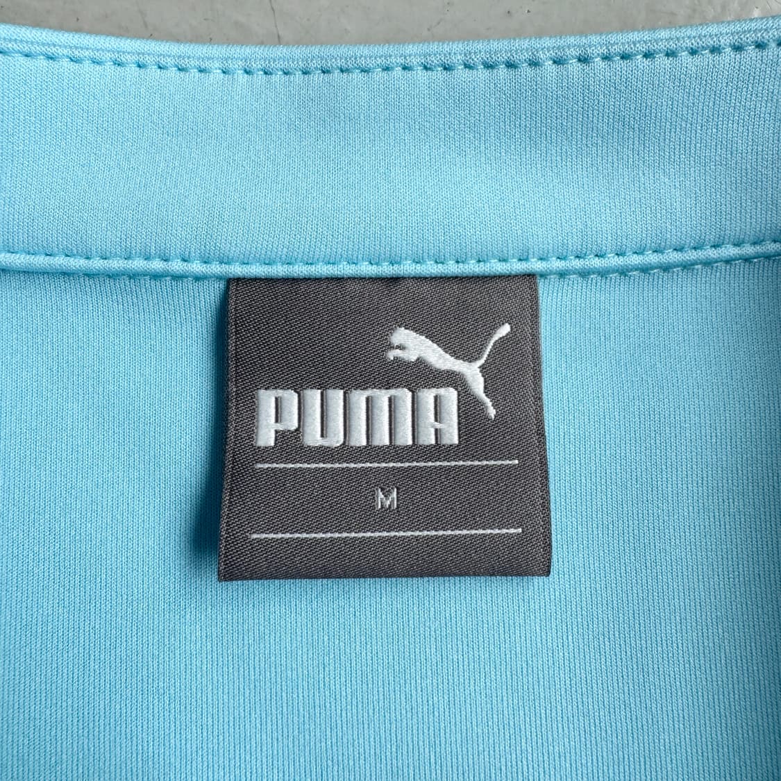 PUMA 푸마 하늘색 블록코어 반팔 져지 집업 상품이미지4