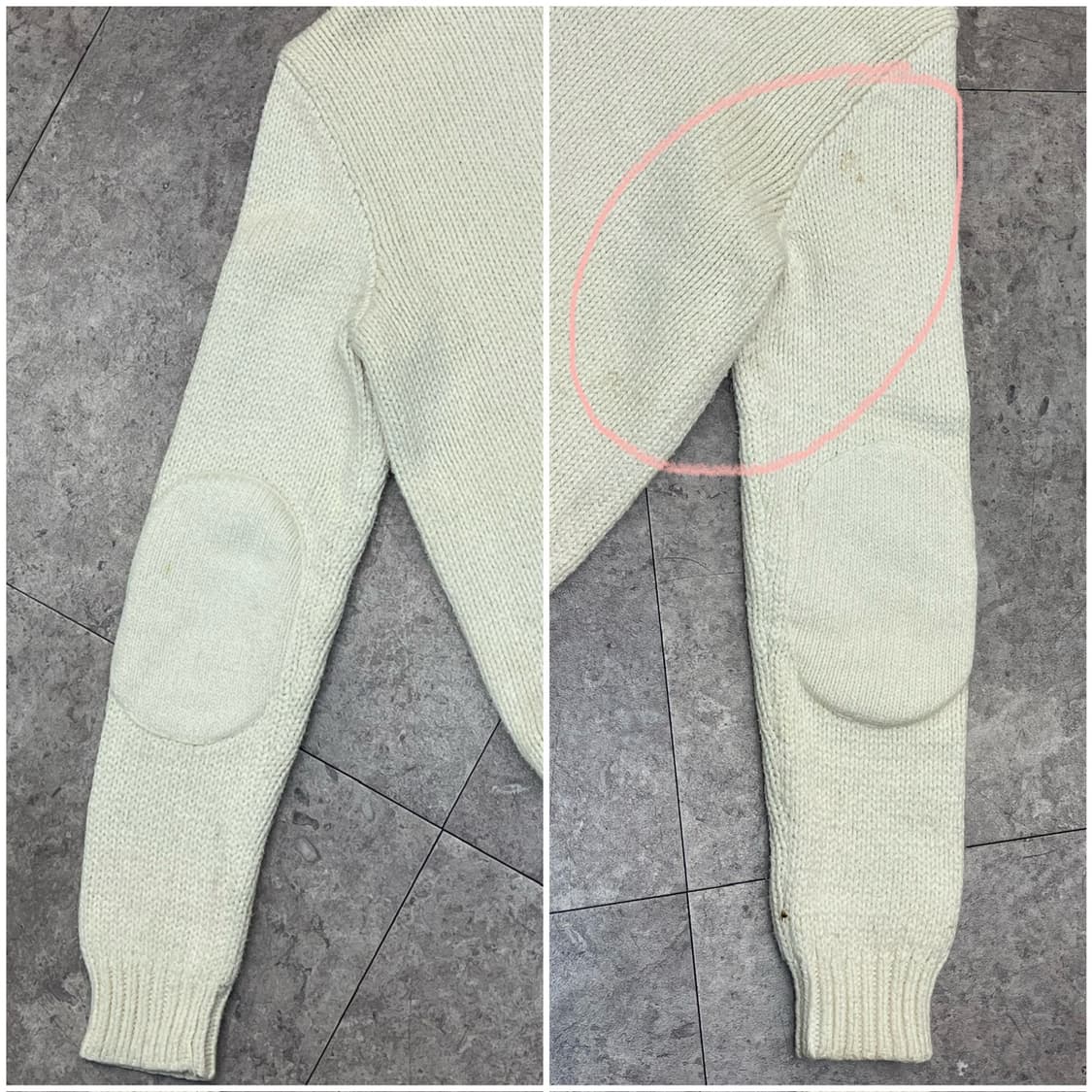 폴로 랄프로렌 헤비 코튼 후드 니트 스웨터 아이보리 M #csz2758 상품이미지9