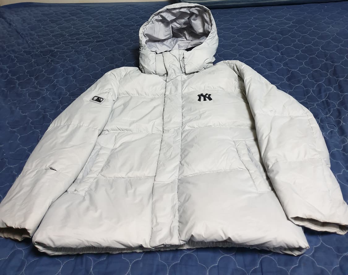 MLB 양키스 오리털 후디 패딩 그레이 (XL) 상품이미지1