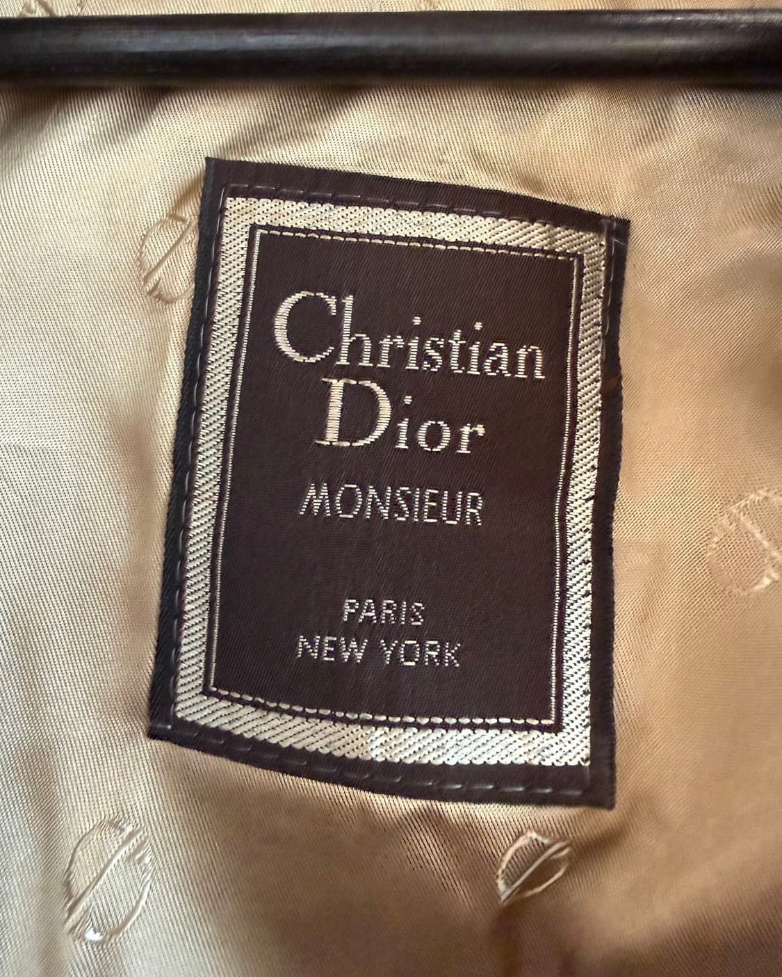 크리스찬 디올 몬슈어 베이지 더블 브레스티드 트렌치 코트  상품이미지9