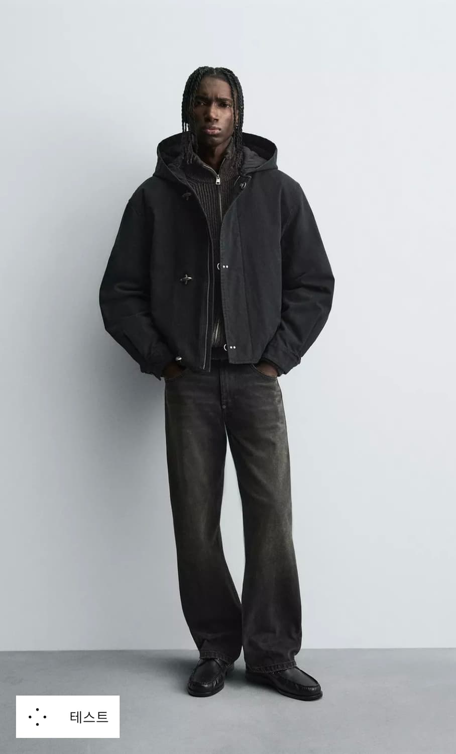 자라 토글 버튼 후드 점퍼 파이어맨 상품이미지2