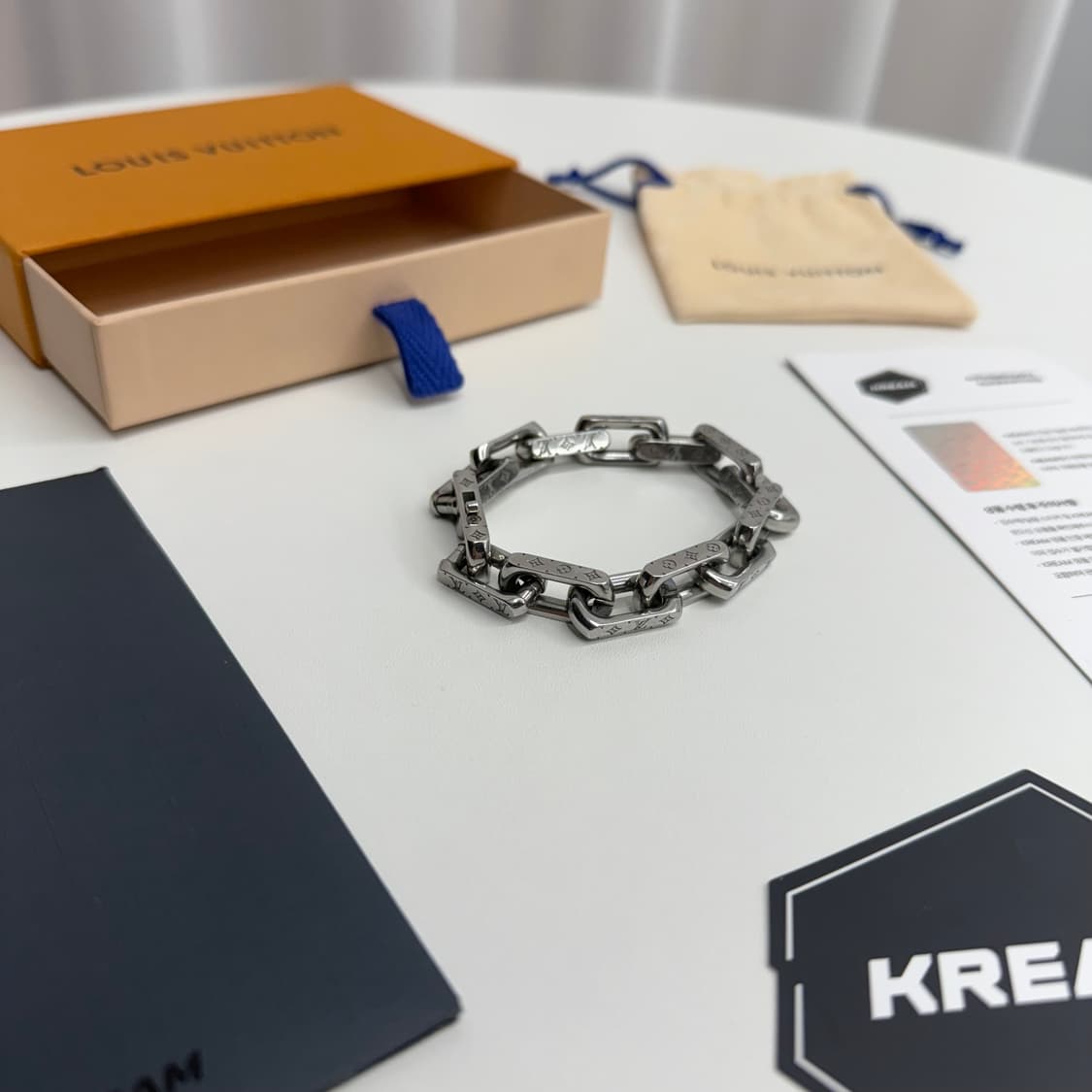 [크림 풀구성/ M] 루이비통 버질아블로 체인 팔찌 상품이미지3