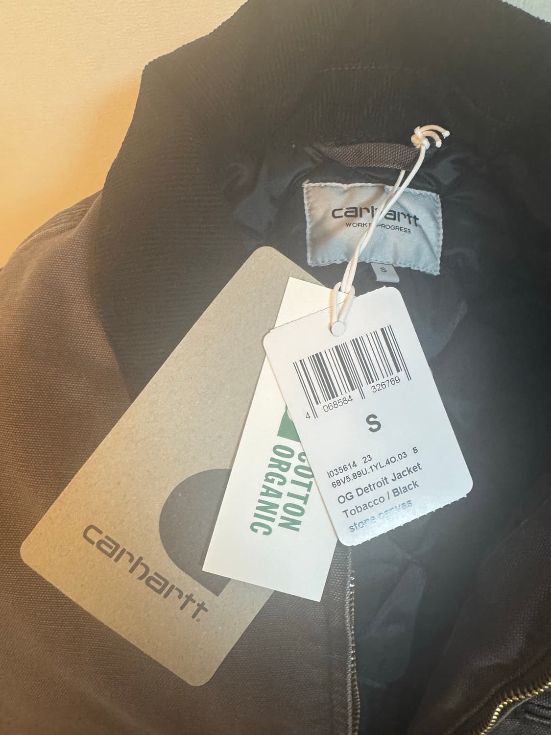 칼하트 WIP OG 디트로이트 자켓 토바코 블랙 S 상품이미지2