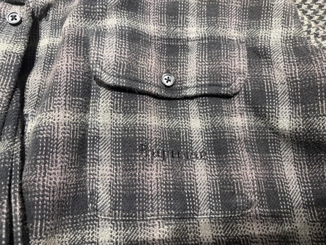 supreme 체크 남방 상품이미지2