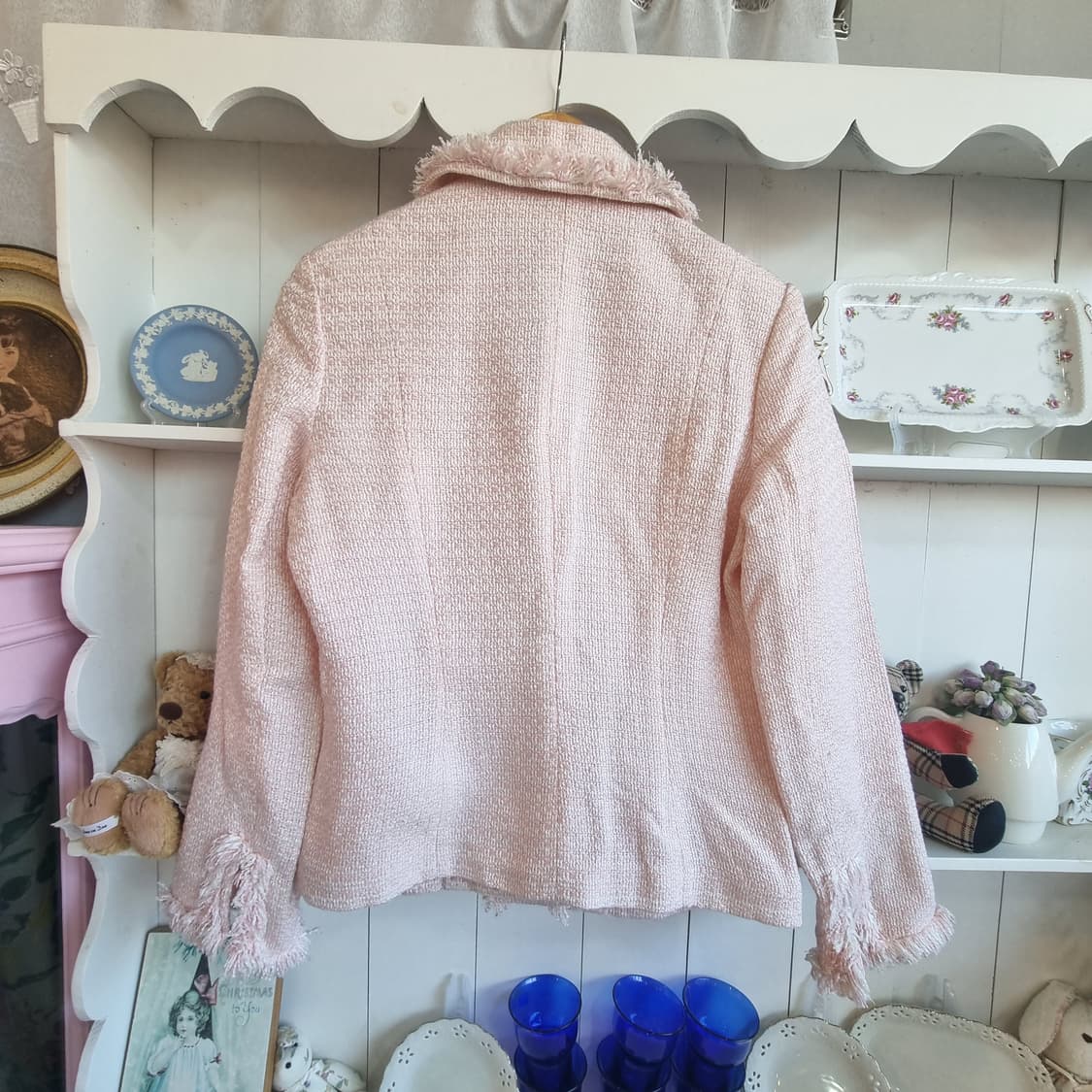 핑크 트위드 여성 자켓 상품이미지6