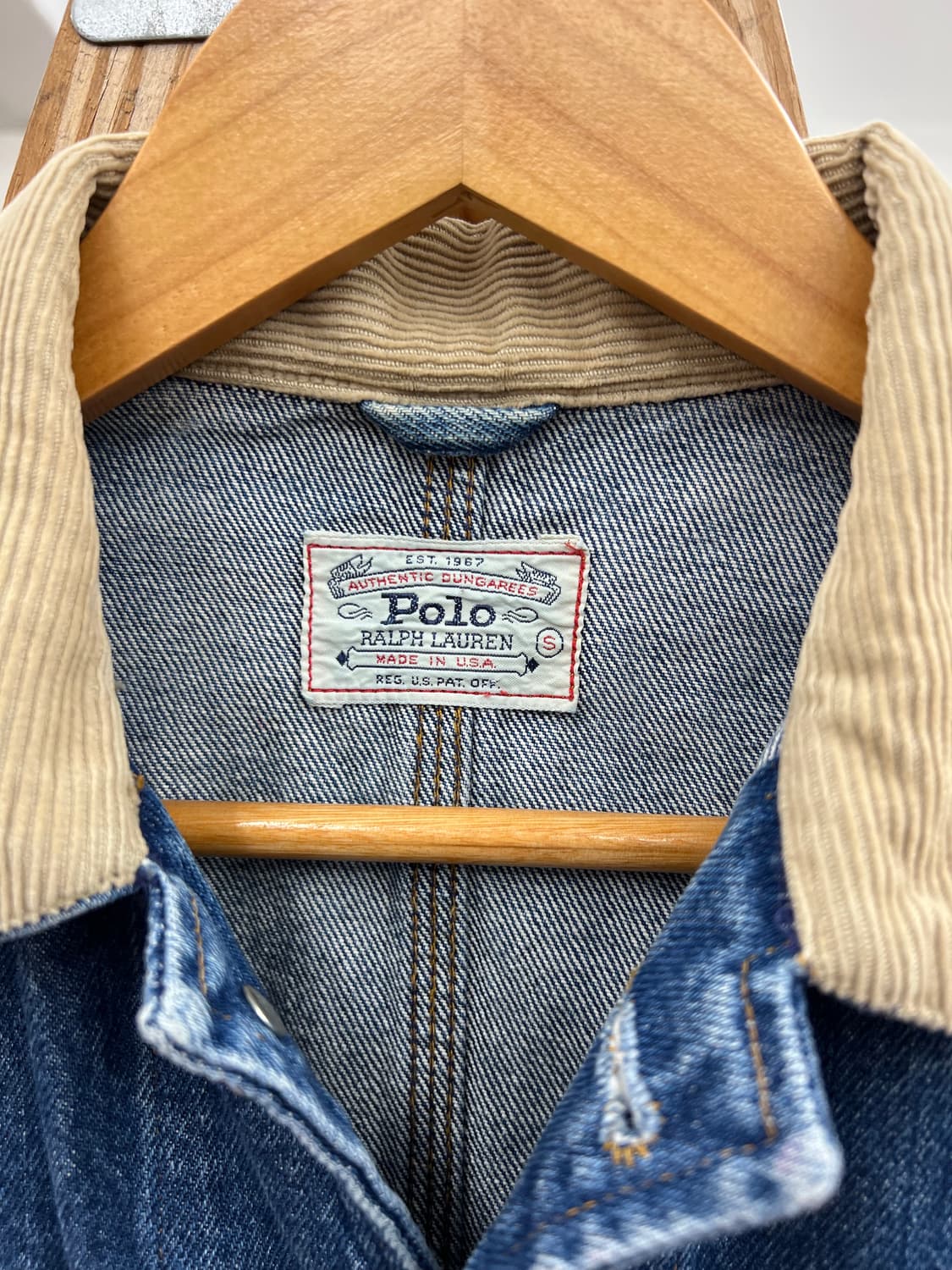(95)90s 폴로 던가리 데님 트러커 자켓 상품이미지4