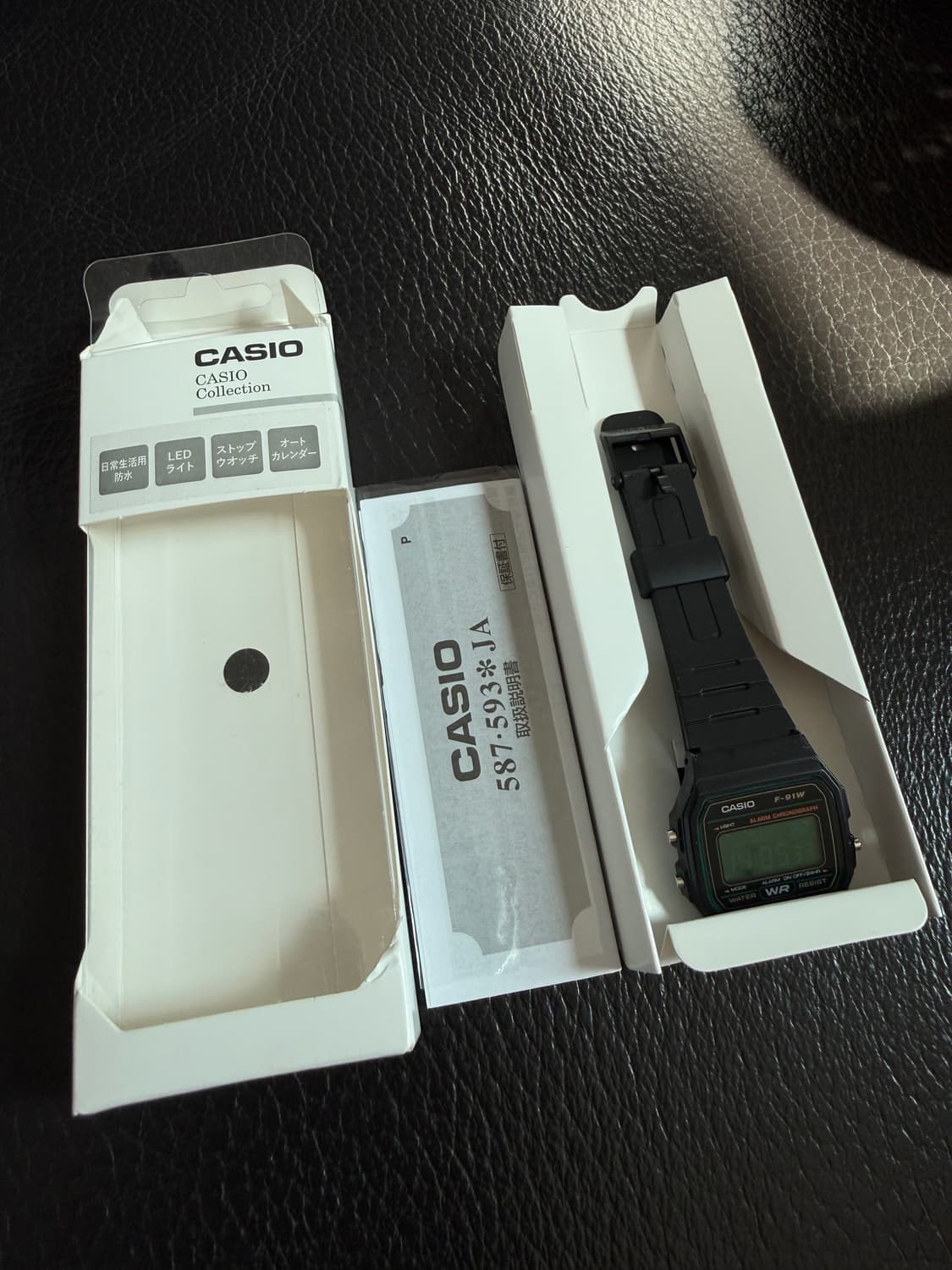 카시오 F91W 그린 리버스(반전) 커스텀 모델입니다 상품이미지4