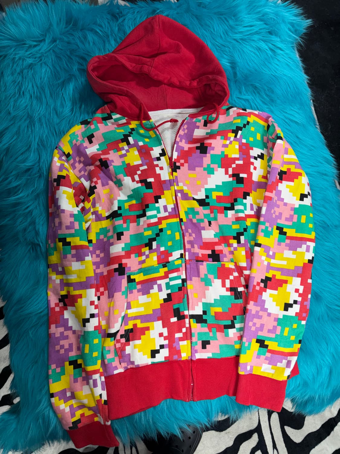 Pattern Hoodie Zip-up 상품이미지3