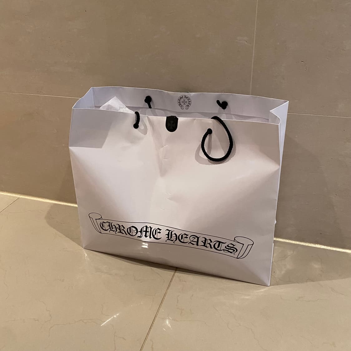 [L] 크롬하츠 홀스슈 로고 백 포켓 스웨트팬츠 블랙 상품이미지10