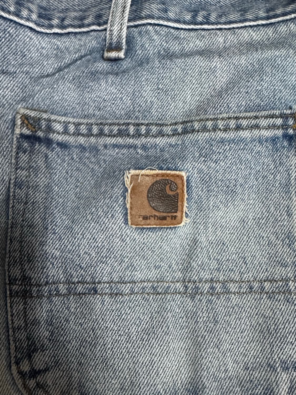 00‘s 칼하트 데님 카펜터 쇼츠 상품이미지5