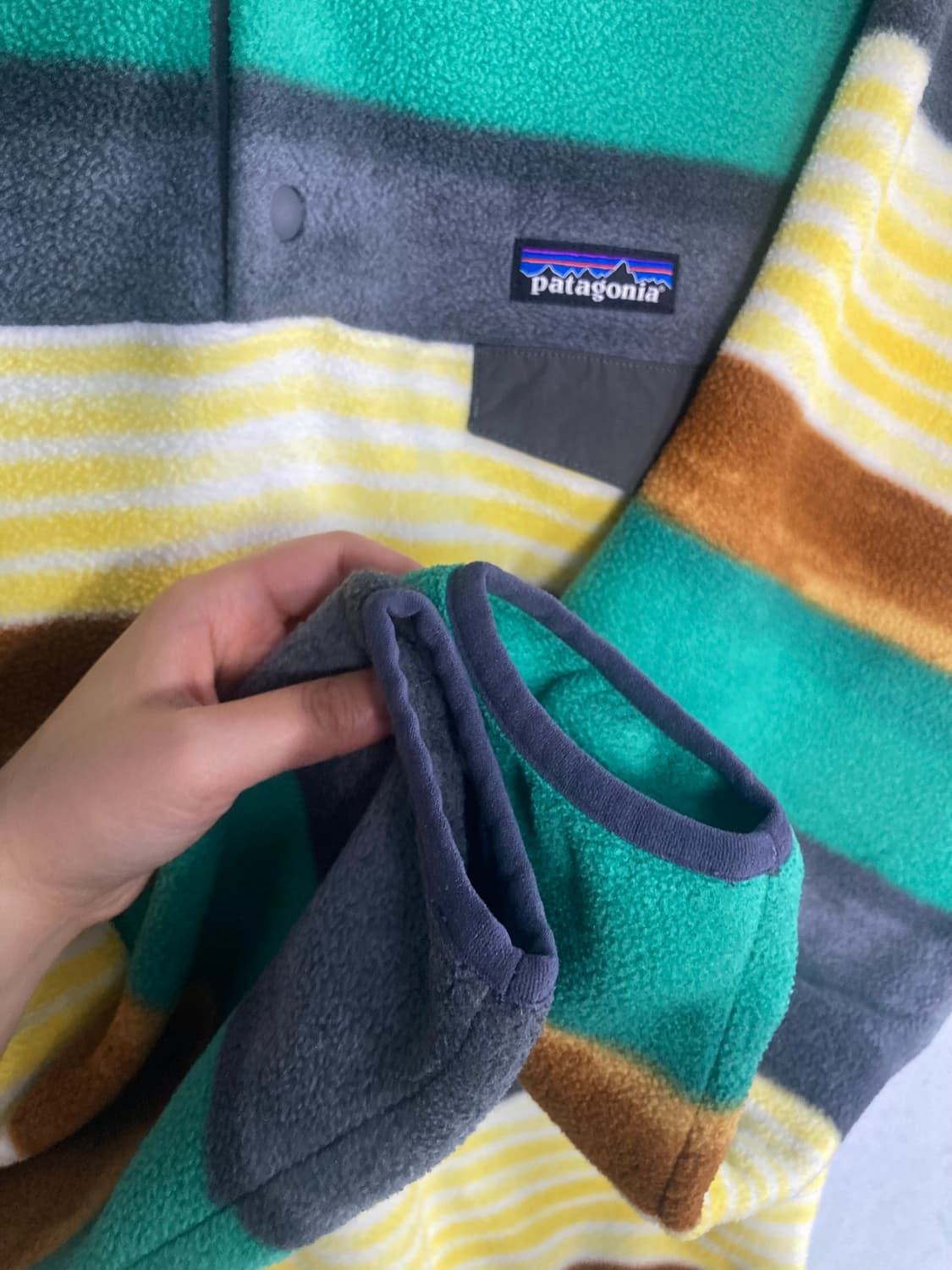파타고니아 신칠라 풀오버 스트라이프 (M) 새상품급 상품이미지5