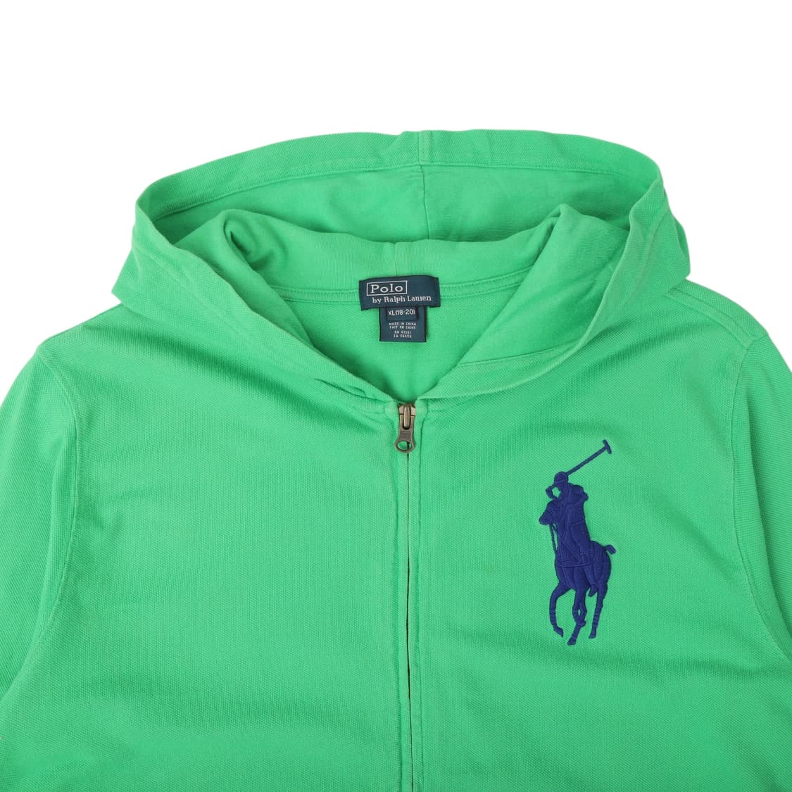 폴로 랄프로렌 빅포니 라이트 그린 후드집업 상품이미지2